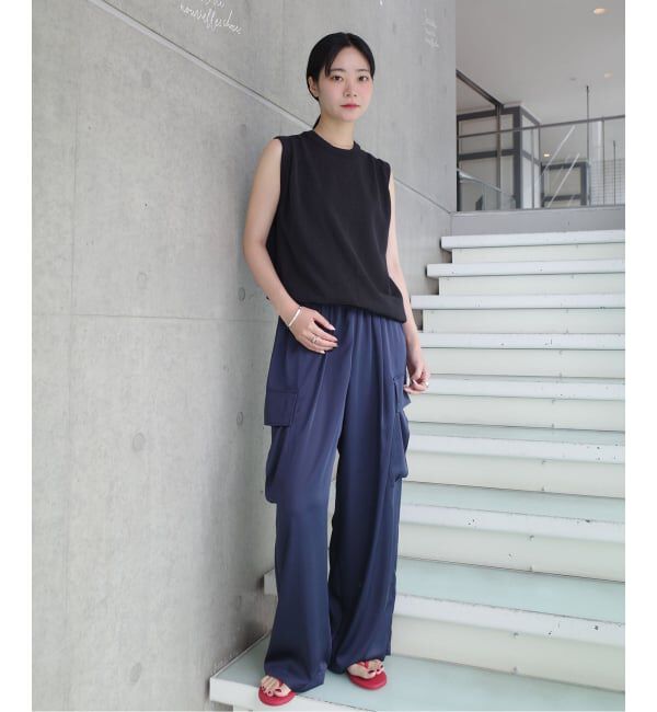 IENA「《一部店舗限定》Maison IENA アシンメトリーノースリーブ」|ニット・セーター|