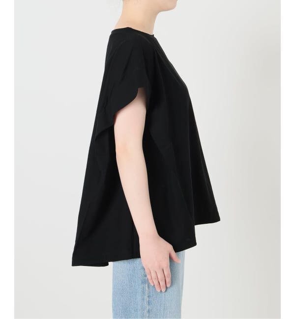 IENA「《追加2/接触冷感》フレンチタックスリーブ ドロストTシャツ」|Tシャツ・カットソー|