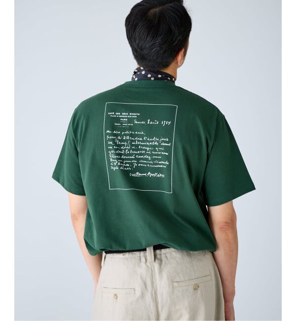 EDIFICE「LES DEUX MAGOTS (ドゥマゴ) レタリング Tシャツ」|Tシャツ・カットソー|