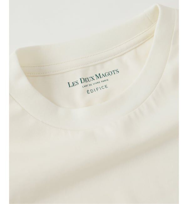 EDIFICE「LES DEUX MAGOTS (ドゥマゴ) レタリング Tシャツ」|Tシャツ・カットソー|