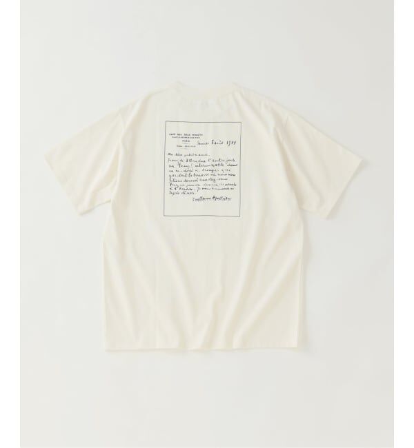 EDIFICE「LES DEUX MAGOTS (ドゥマゴ) レタリング Tシャツ」|Tシャツ・カットソー|