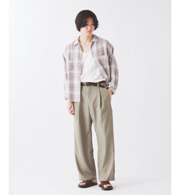 JOURNAL STANDARD relume「ドロップツイル 1タック &rdquo;レイジー&rdquo; ワイド イージースラックス」|スラックス|