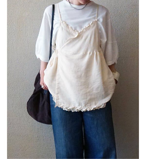 journal standard luxe「ヴィンテージローン フリルキャミブラウス」|シャツ・ブラウス|