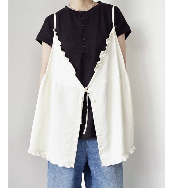 journal standard luxe「ヴィンテージローン フリルキャミブラウス」|シャツ・ブラウス|