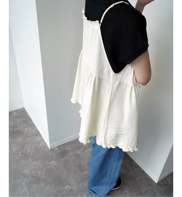 journal standard luxe「ヴィンテージローン フリルキャミブラウス」|シャツ・ブラウス|