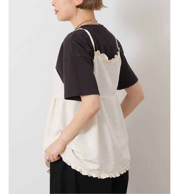 journal standard luxe「ヴィンテージローン フリルキャミブラウス」|シャツ・ブラウス|