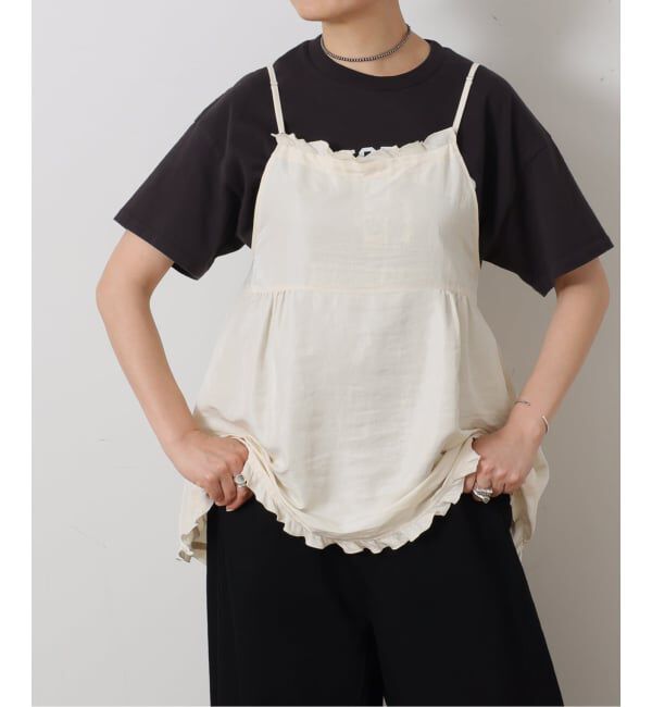 journal standard luxe「ヴィンテージローン フリルキャミブラウス」|シャツ・ブラウス|
