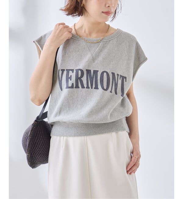 journal standard L'essage「裏毛ノースリーブ ロゴプルオーバー」|Tシャツ・カットソー|