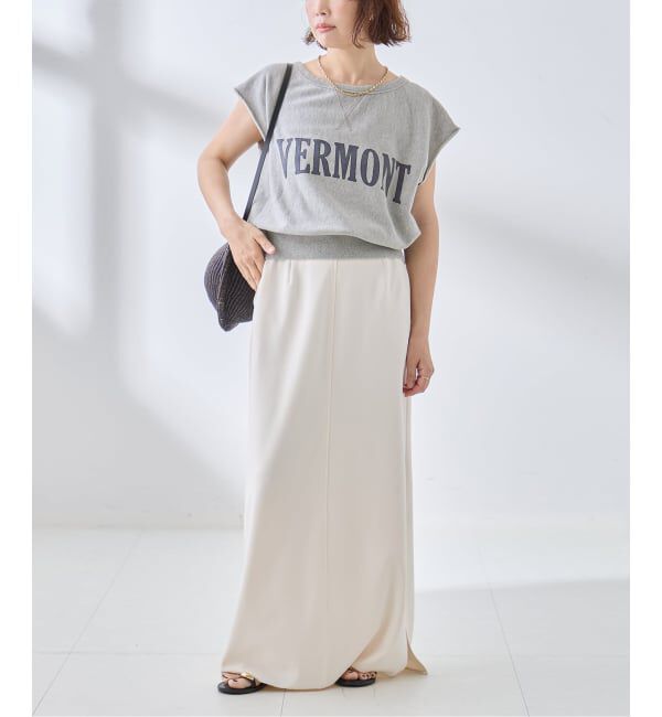 journal standard L'essage「裏毛ノースリーブ ロゴプルオーバー」|Tシャツ・カットソー|