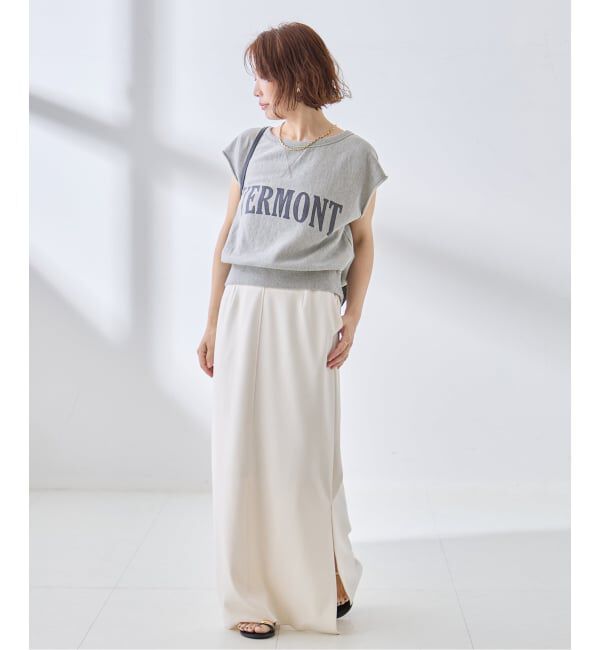 journal standard L'essage「裏毛ノースリーブ ロゴプルオーバー」|Tシャツ・カットソー|