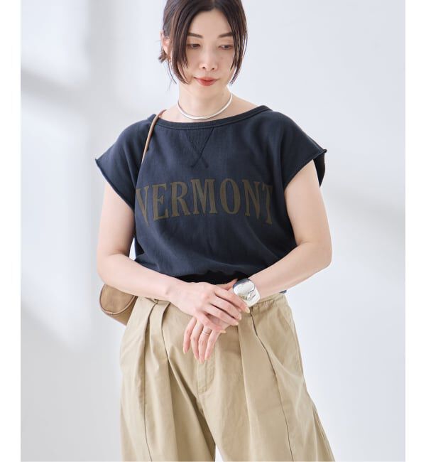 journal standard L'essage「裏毛ノースリーブ ロゴプルオーバー」|Tシャツ・カットソー|