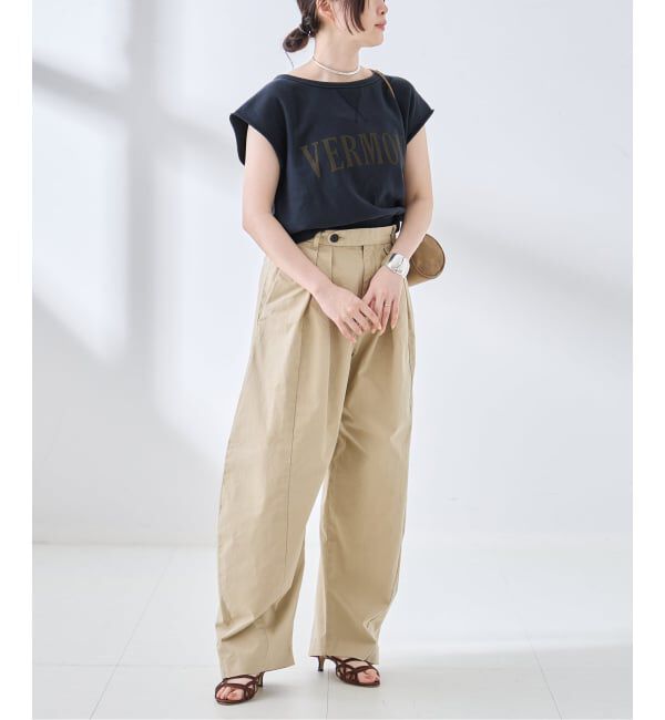 journal standard L'essage「裏毛ノースリーブ ロゴプルオーバー」|Tシャツ・カットソー|