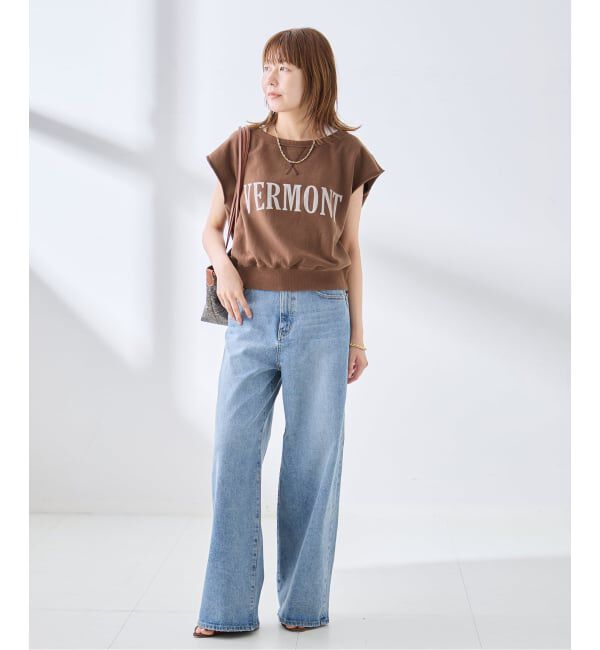 journal standard L'essage「裏毛ノースリーブ ロゴプルオーバー」|Tシャツ・カットソー|