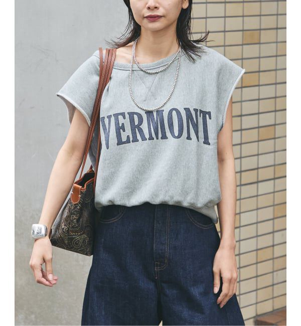 journal standard L'essage「裏毛ノースリーブ ロゴプルオーバー」|Tシャツ・カットソー|