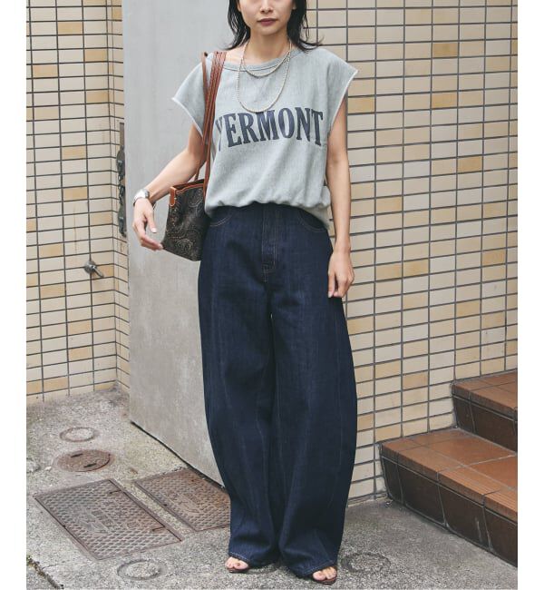 journal standard L'essage「裏毛ノースリーブ ロゴプルオーバー」|Tシャツ・カットソー|