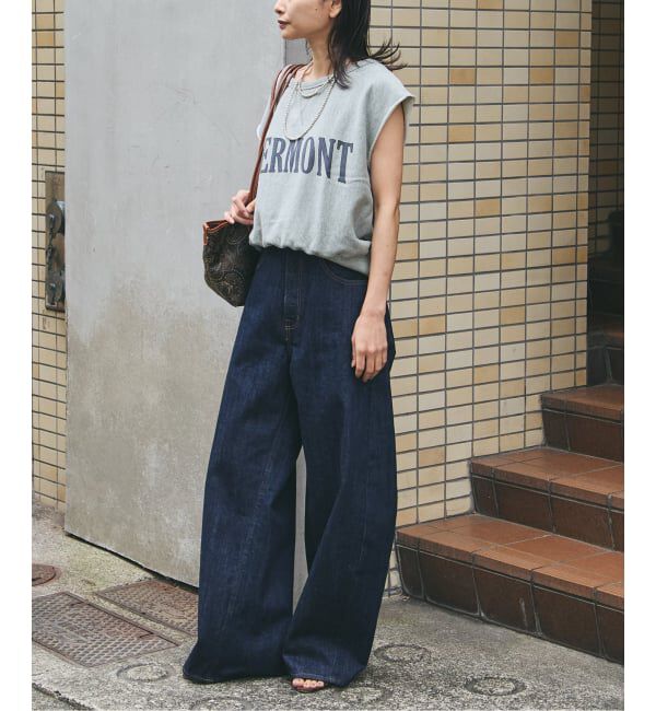 journal standard L'essage「裏毛ノースリーブ ロゴプルオーバー」|Tシャツ・カットソー|