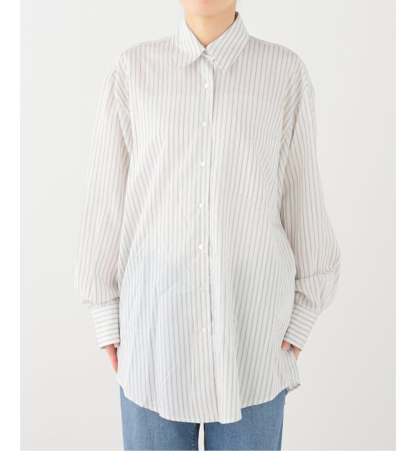 journal standard L'essage「ROHE/ローエ Silk stripe belted shirt シャツ」|シャツ・ブラウス|