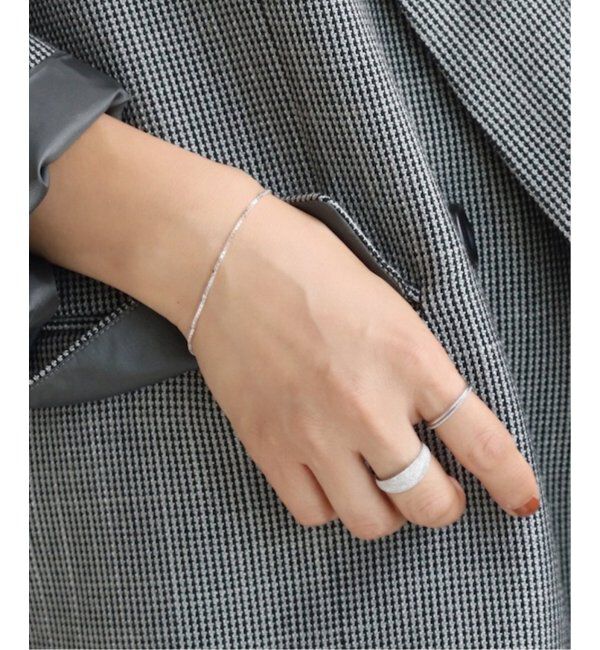 Lilas by Spick&Span「※シンプルリングミル打ちWG K10」|リング|