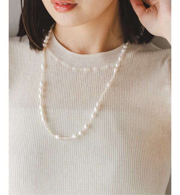 NOBLE「in mood/インムード BABY&RICEPRL 60cm necklace」|ネックレス|