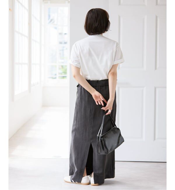 U by SPICK&SPAN「キュプラフィブリルロングスカート」|スカート|