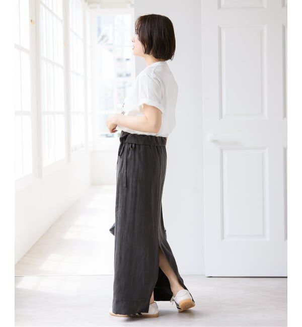 U by SPICK&SPAN「キュプラフィブリルロングスカート」|スカート|