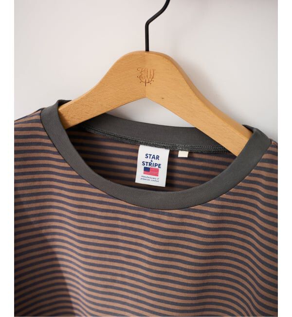 FRAMeWORK「STAR&STRIPE 別注ドルマンスリーブマルチボーダーT」|Tシャツ・カットソー|