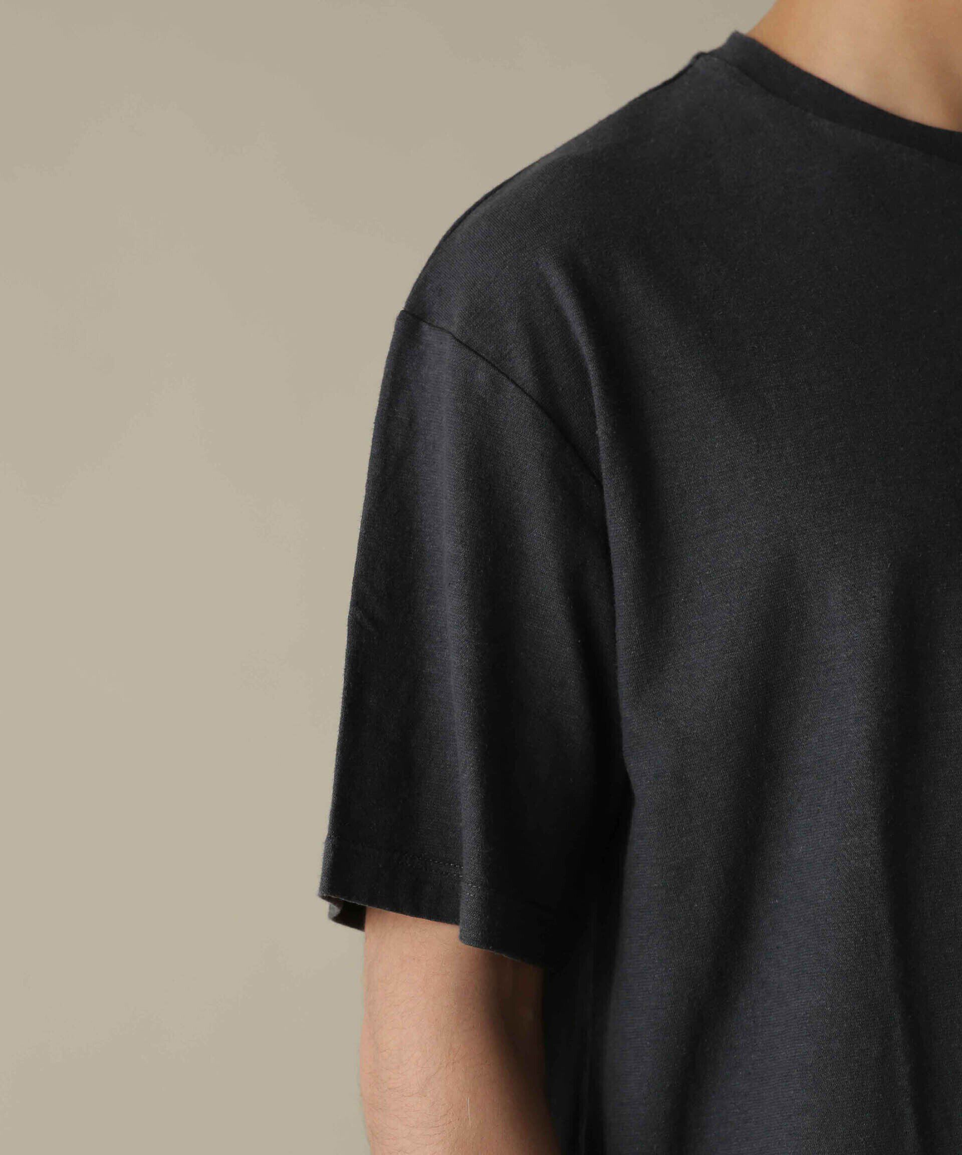 NANO universe「「NJ/CLUB」HOMESTOCK ガーメントダイコットンヘンプTシャツ」|Tシャツ・カットソー|