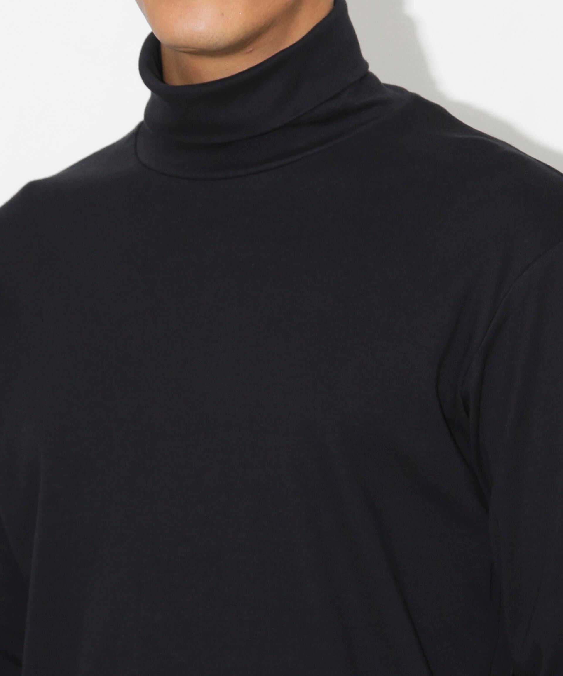 NANO universe「Anti Soaked(R) 汗染み防止 スムースタートルネックTシャツ 長袖」|Tシャツ・カットソー|