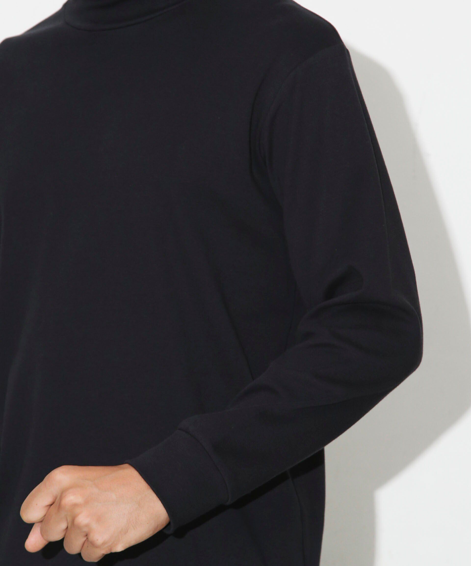 NANO universe「Anti Soaked(R) 汗染み防止 スムースタートルネックTシャツ 長袖」|Tシャツ・カットソー|