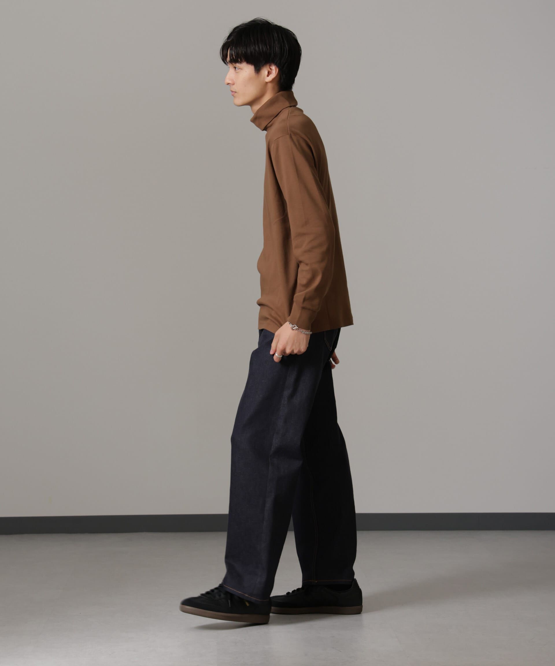 NANO universe「Anti Soaked(R) 汗染み防止 スムースタートルネックTシャツ 長袖」|Tシャツ・カットソー|