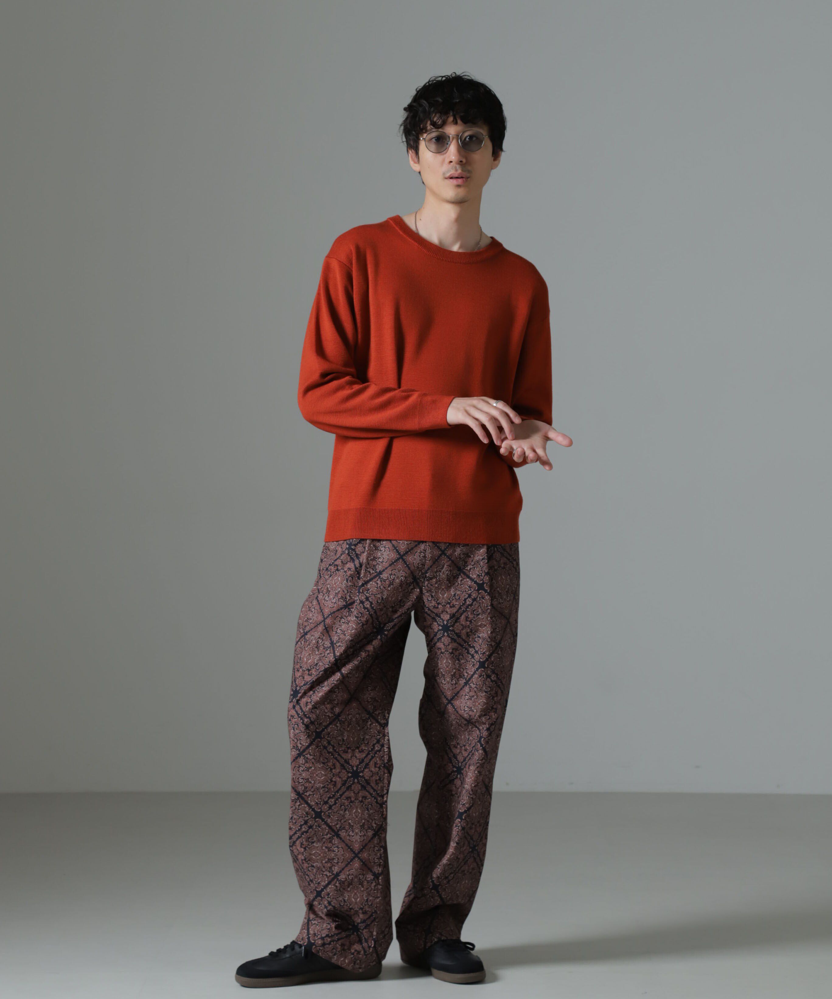 NANO universe「オリジナルパターンイージーパンツ」|チノ|