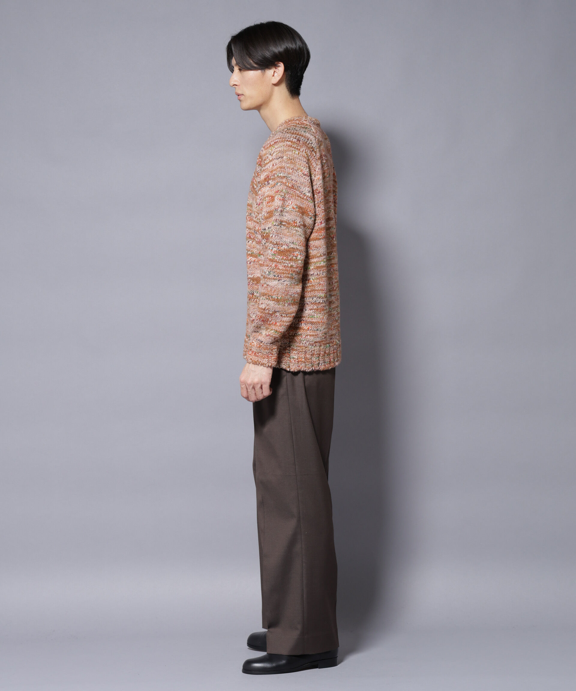 nano･universe「｢COFIL｣ PAVONE HOLIDAY メランジクルーネックニット」|ニット・セーター|