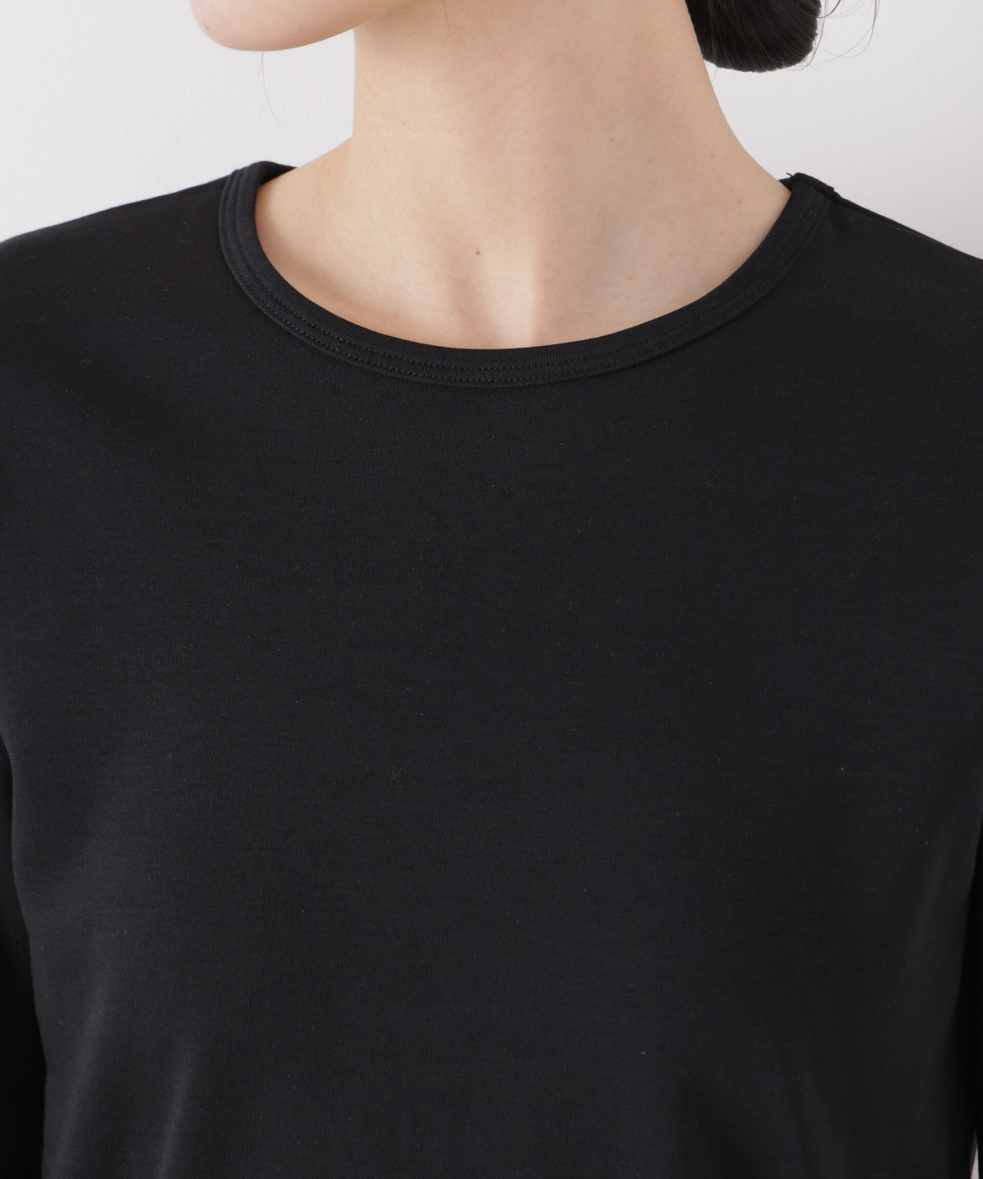 nano･universe「Repur加工 スムースシルケットロングスリーブトップス」|Tシャツ・カットソー|