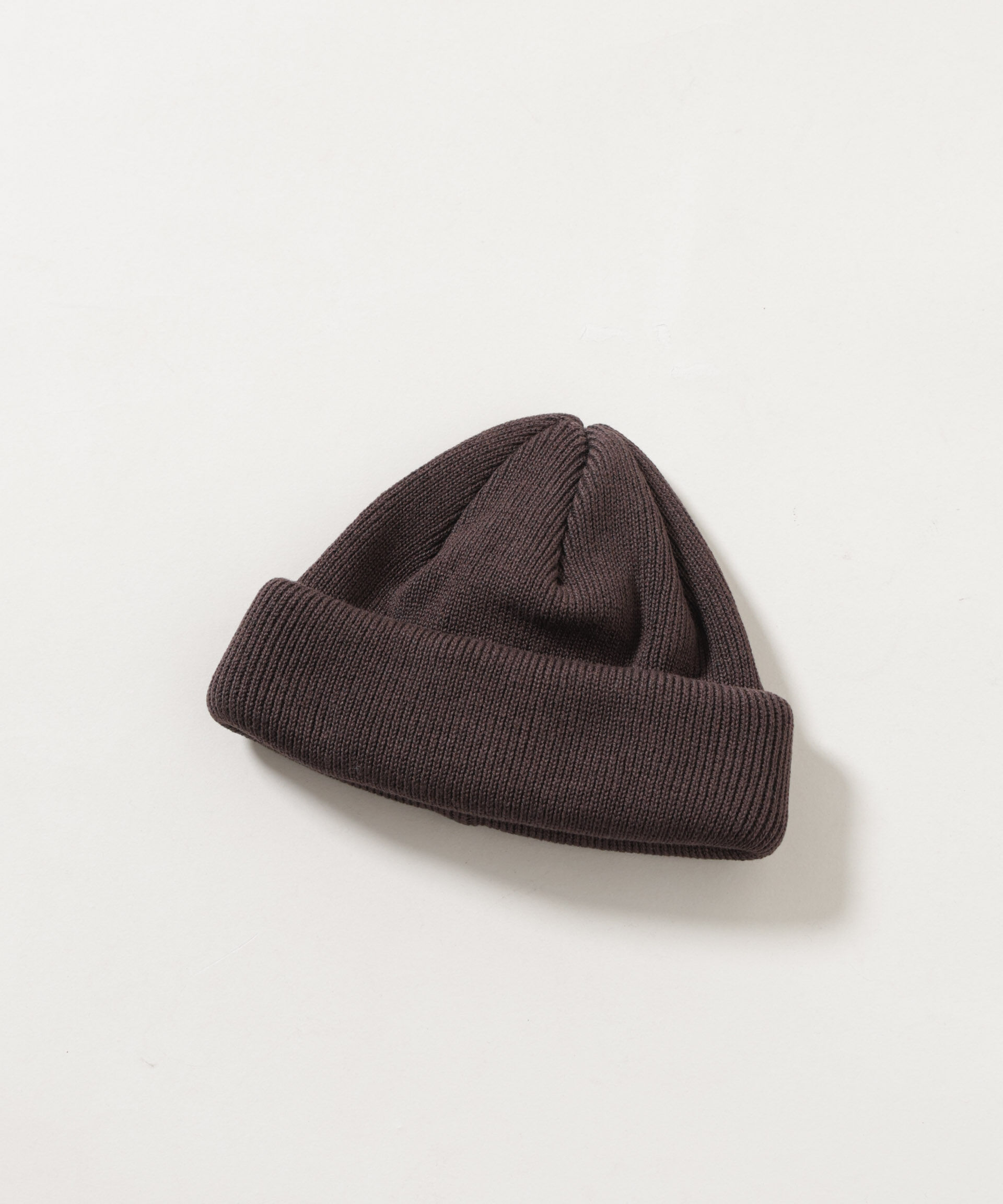  「RACAL/Roll Knit Cap」|ニット帽|D.ブラウン2
