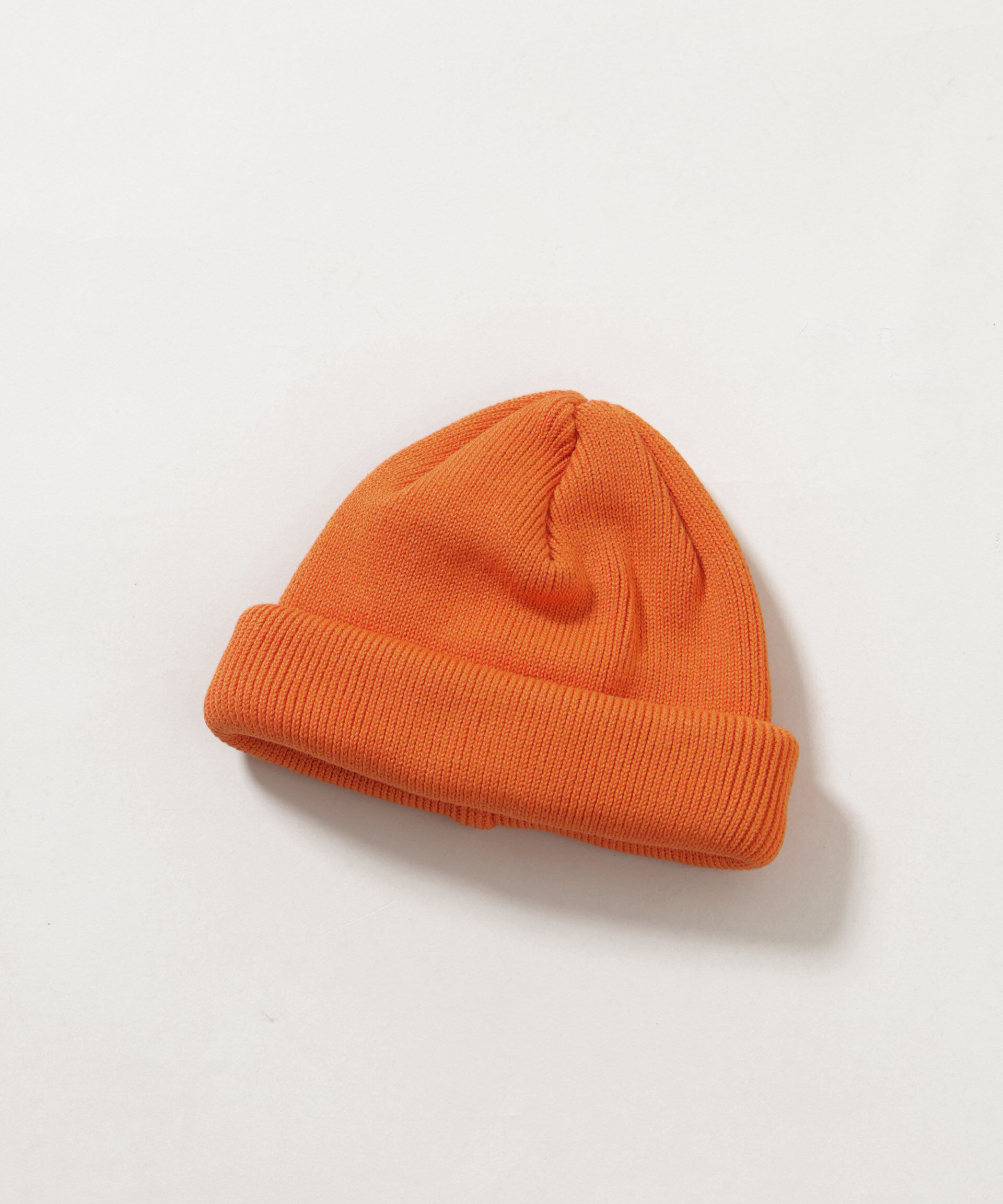  「RACAL/Roll Knit Cap」|ニット帽|オレンジ