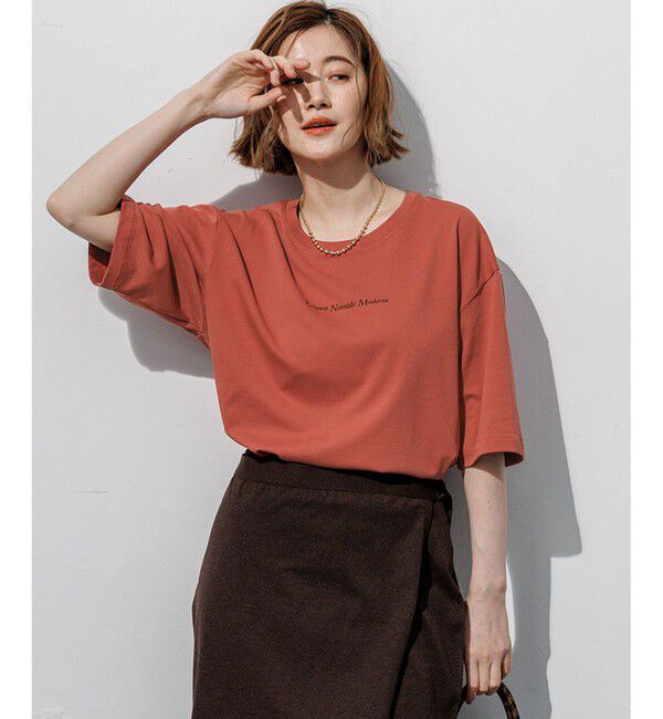 23区「ドロップショルダー メッセージ ロゴTシャツ」|Tシャツ・カットソー|ｵｰﾙﾄﾞﾛ