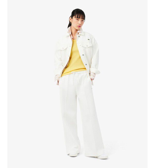 LACOSTE「ワンポイントロゴ エッセンシャルリブニットタンクトップ」|タンクトップ|