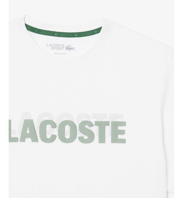 LACOSTE「ブランドネームロゴプリントウルトラドライTシャツ」|Tシャツ・カットソー|