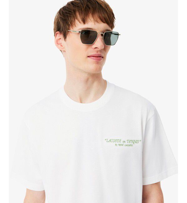 LACOSTE「ルネ・ラコステ シグネチャー&ラケットプリントTシャツ」|Tシャツ・カットソー|