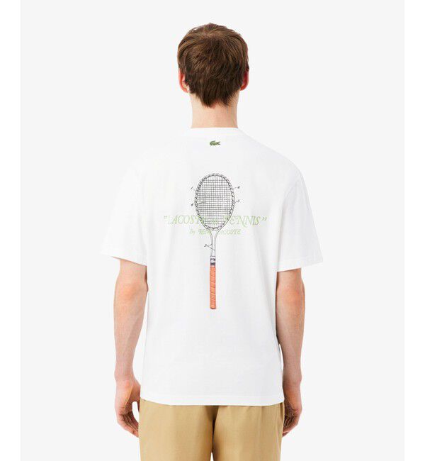 LACOSTE「ルネ・ラコステ シグネチャー&ラケットプリントTシャツ」|Tシャツ・カットソー|
