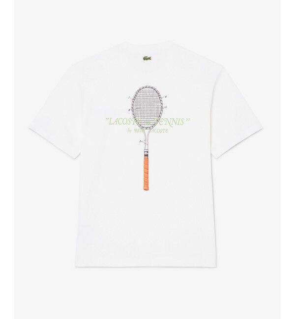 LACOSTE「ルネ・ラコステ シグネチャー&ラケットプリントTシャツ」|Tシャツ・カットソー|
