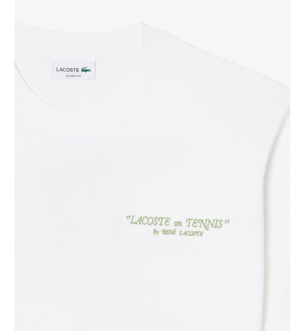 LACOSTE「ルネ・ラコステ シグネチャー&ラケットプリントTシャツ」|Tシャツ・カットソー|