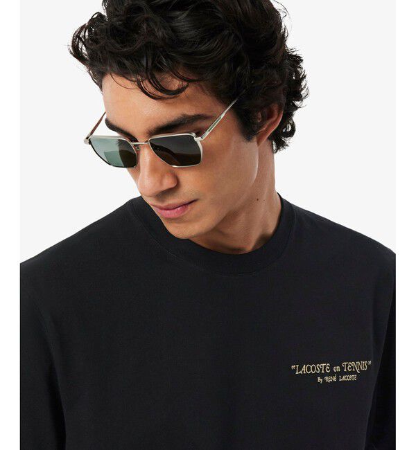 LACOSTE「ルネ・ラコステ シグネチャー&ラケットプリントTシャツ」|Tシャツ・カットソー|