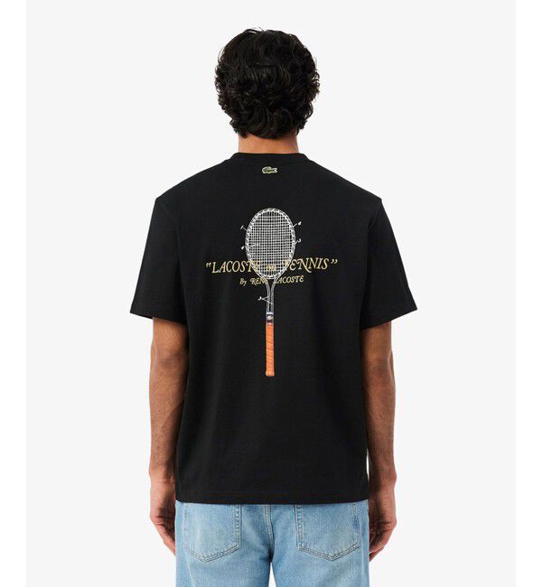 LACOSTE「ルネ・ラコステ シグネチャー&ラケットプリントTシャツ」|Tシャツ・カットソー|