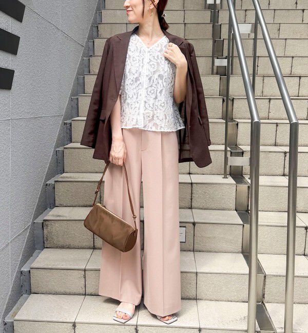 NOLLEY'S sophi「ウォッシャブル強撚ツイルワイドパンツ」|その他|
