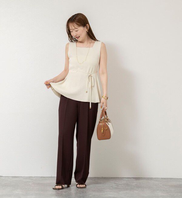 NOLLEY'S sophi「《手洗い可能》【TORRAZZO DONNA/トラッゾドンナ】2way Square Neck Knit ブラウス」|ニット・セーター|
