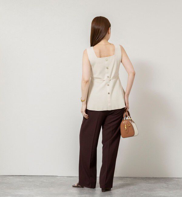 NOLLEY'S sophi「《手洗い可能》【TORRAZZO DONNA/トラッゾドンナ】2way Square Neck Knit ブラウス」|ニット・セーター|