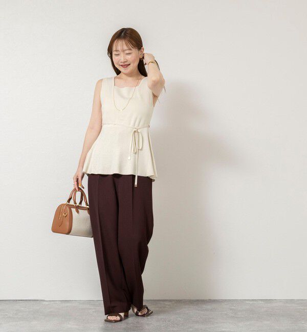 NOLLEY'S sophi「《手洗い可能》【TORRAZZO DONNA/トラッゾドンナ】2way Square Neck Knit ブラウス」|ニット・セーター|