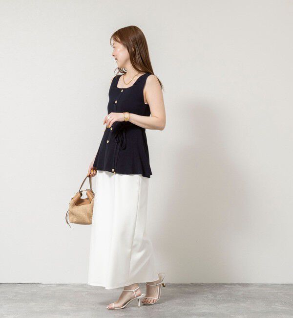 NOLLEY'S sophi「《手洗い可能》【TORRAZZO DONNA/トラッゾドンナ】2way Square Neck Knit ブラウス」|ニット・セーター|