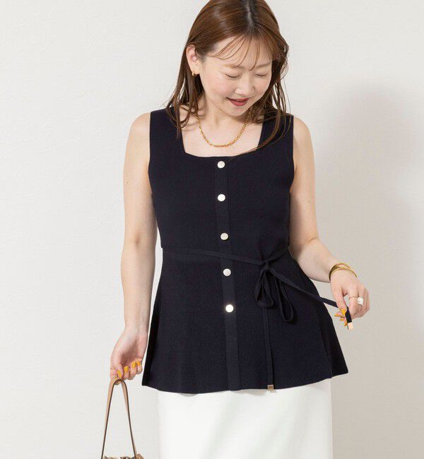NOLLEY'S sophi「《手洗い可能》【TORRAZZO DONNA/トラッゾドンナ】2way Square Neck Knit ブラウス」|ニット・セーター|